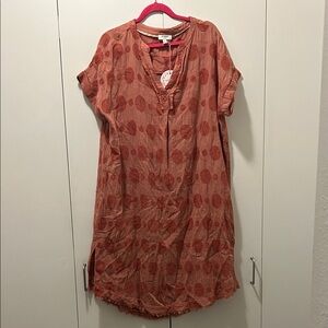NWT Umgee Terracotta Textured Dress